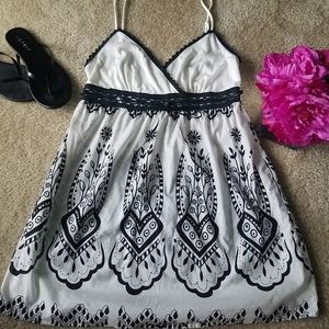 Black and white tank